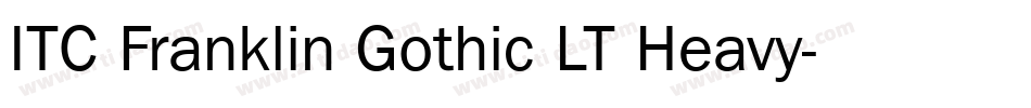 ITC Franklin Gothic LT Heavy字体转换